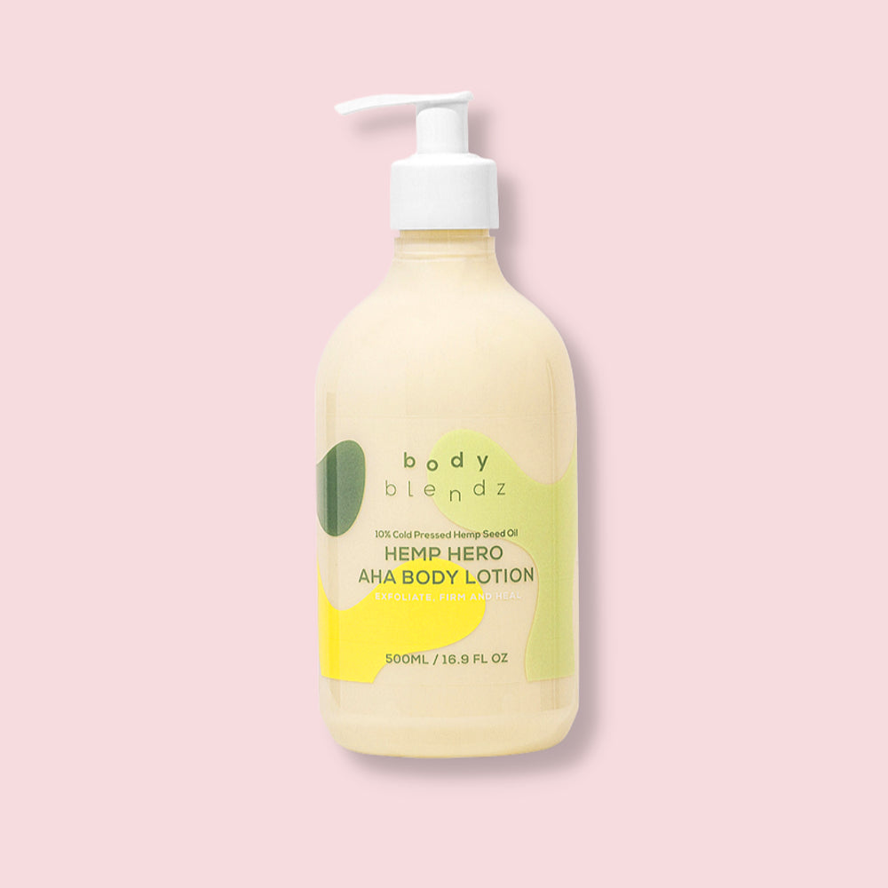 hemp aha body lotion